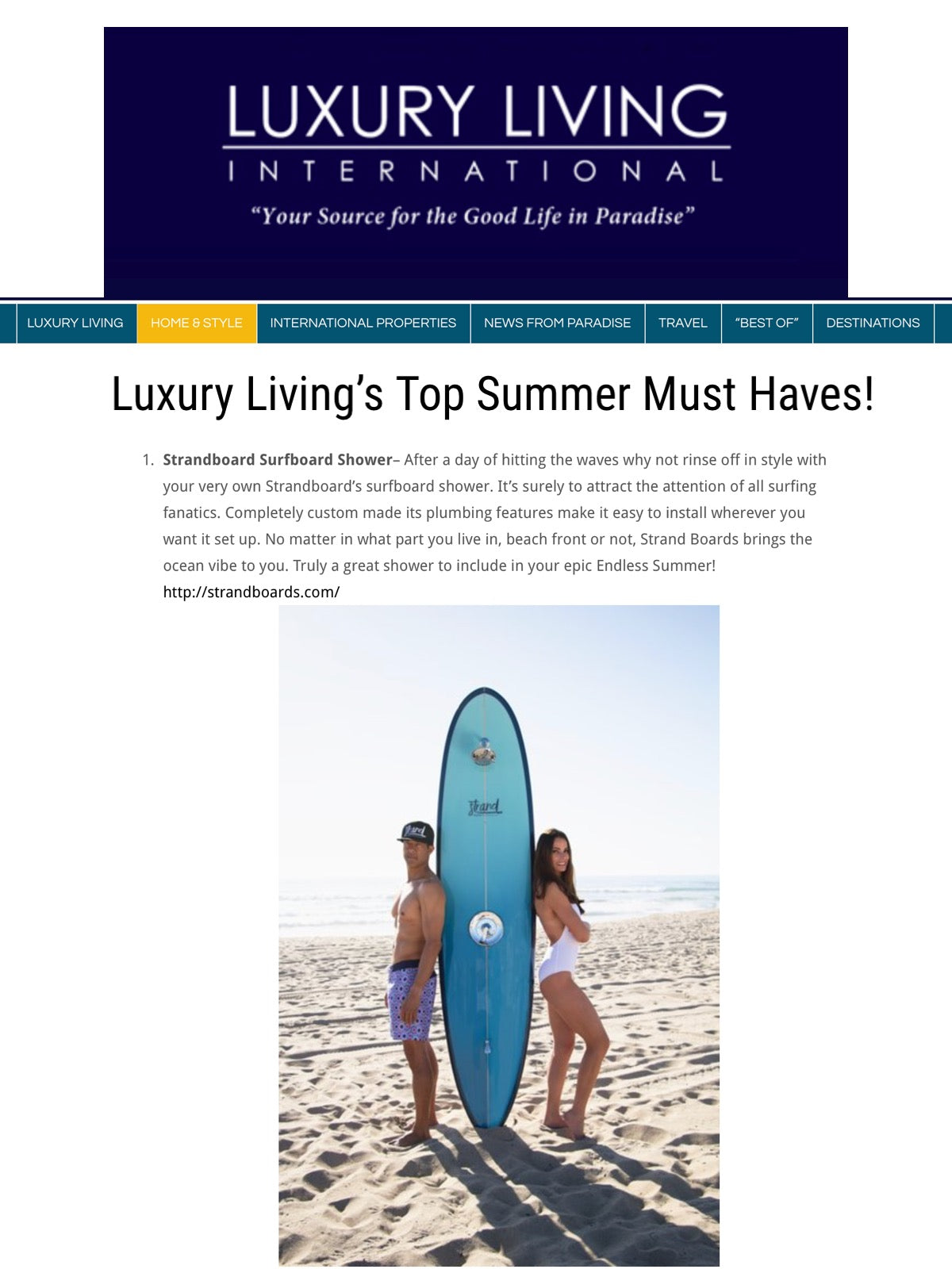 Luxury Living's Top Summer Must Haves!