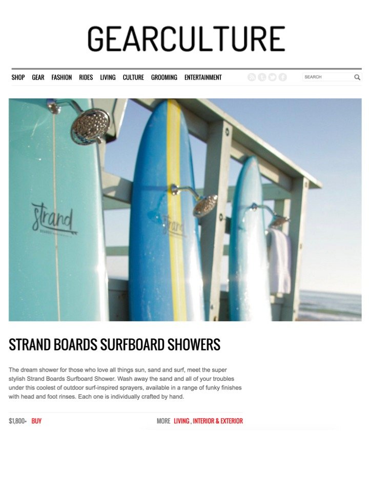 STRAND BOARDS SURFBOARD SHOWERS