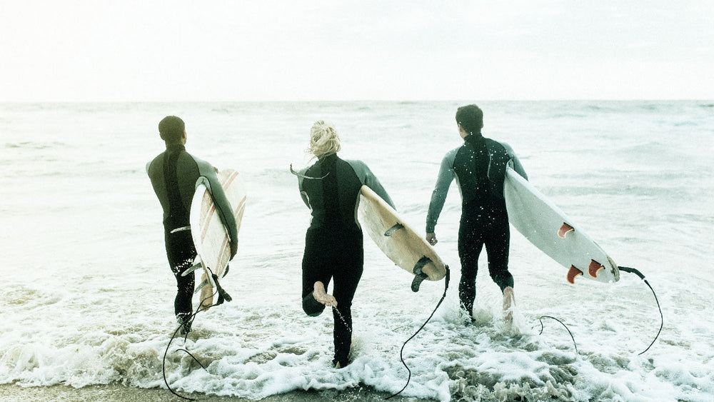 Strand Boards Malibu surfboard shower