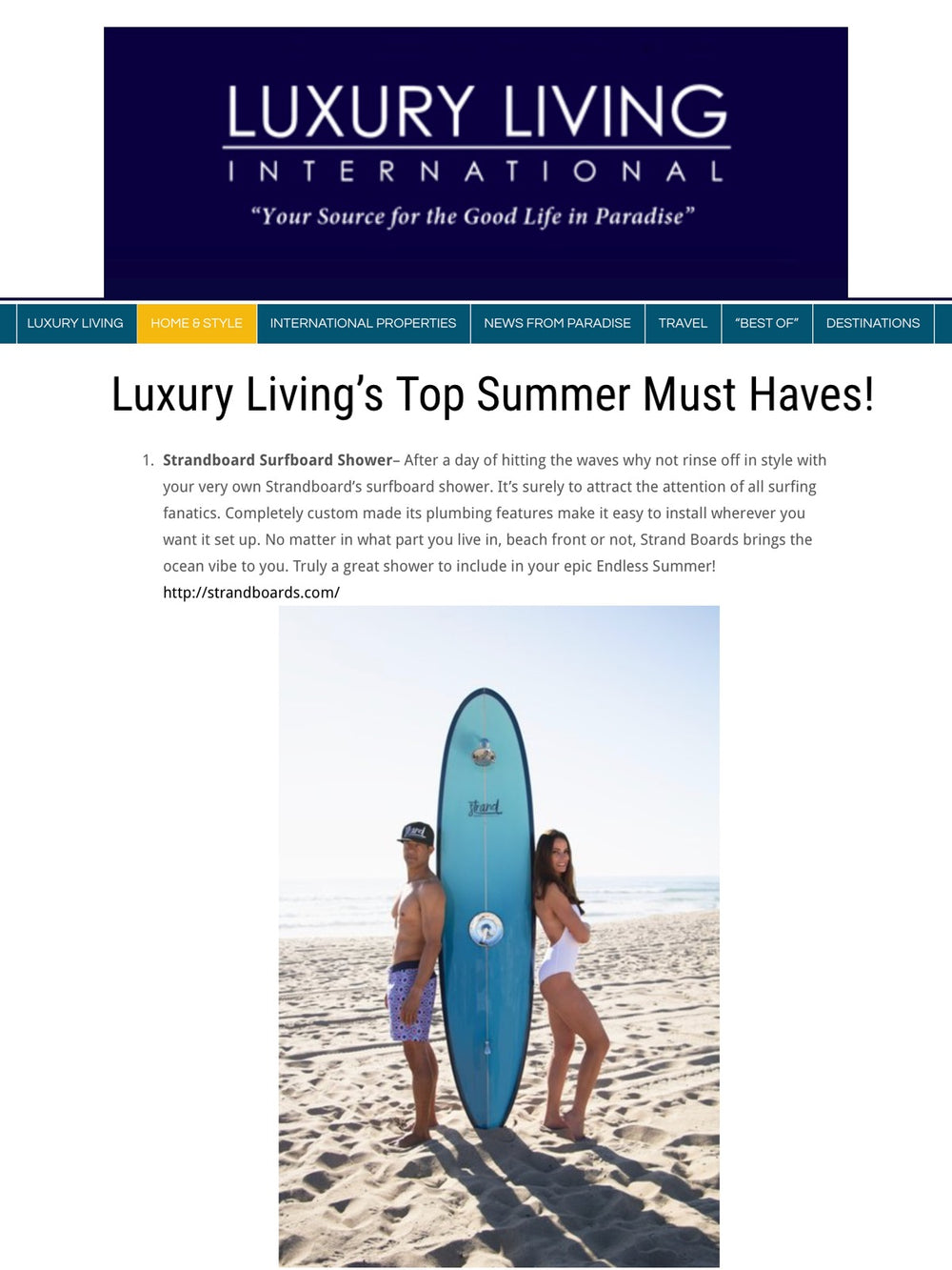 Luxury Living's Top Summer Must Haves!