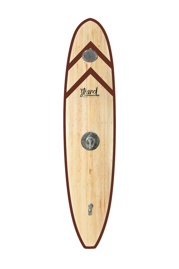 Strand Boards® | Strand Series | Fiji Surfboard Outdoor Shower | Elite Component | Brown