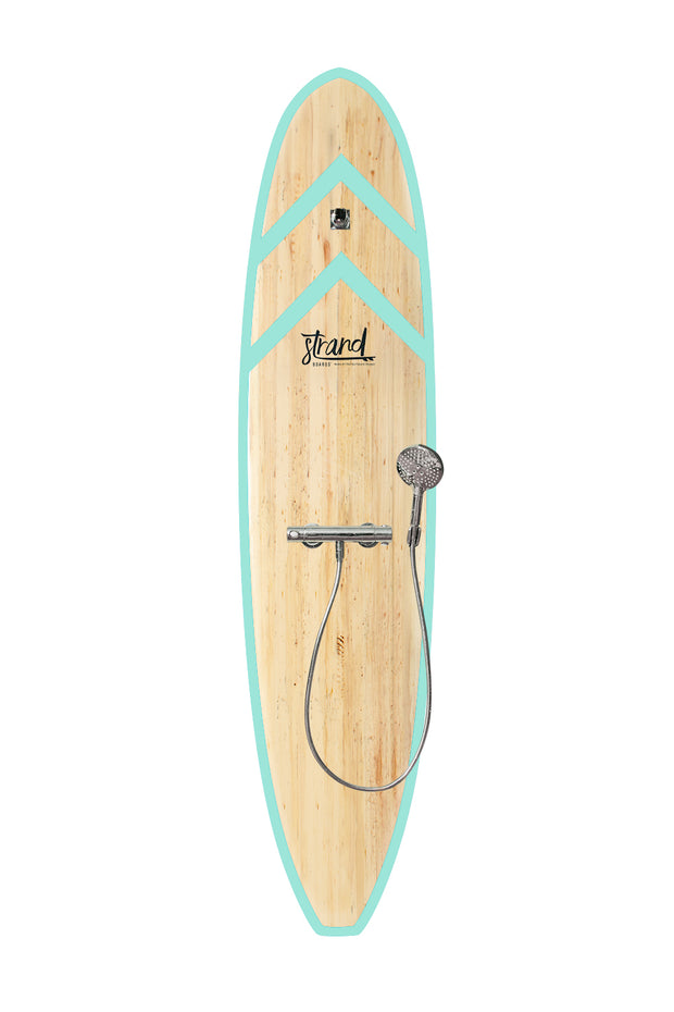 Strand Boards® | Strand Series | Fiji Surfboard Outdoor Shower | Beach Component | Seafoam