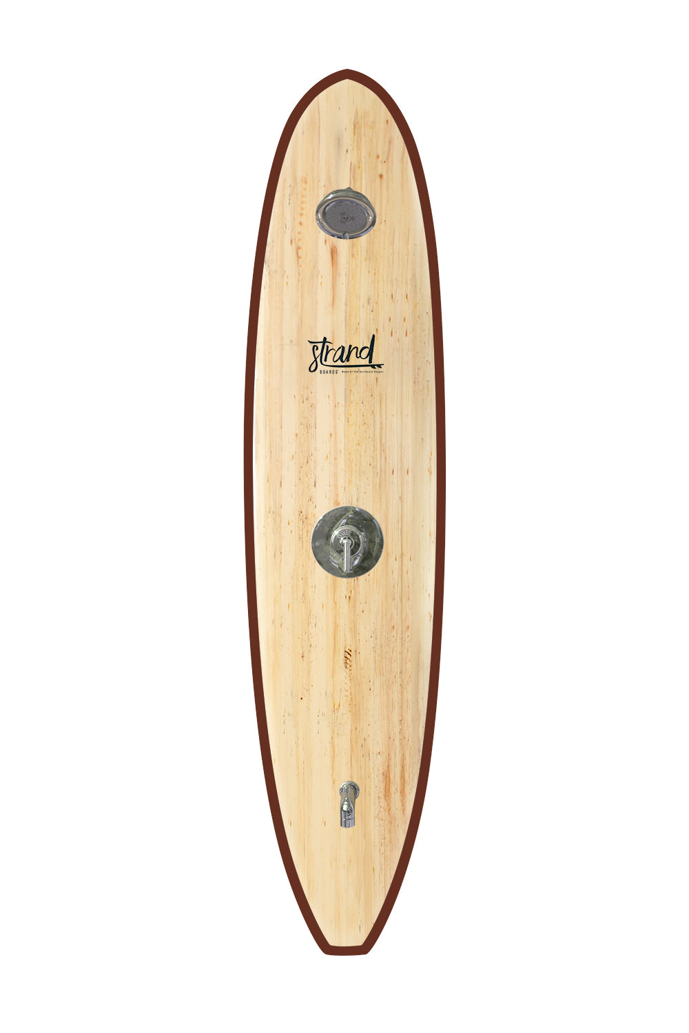 Strand Boards® | Strand Series | Kona Surfboard Outdoor Shower | Elite Component | Brown