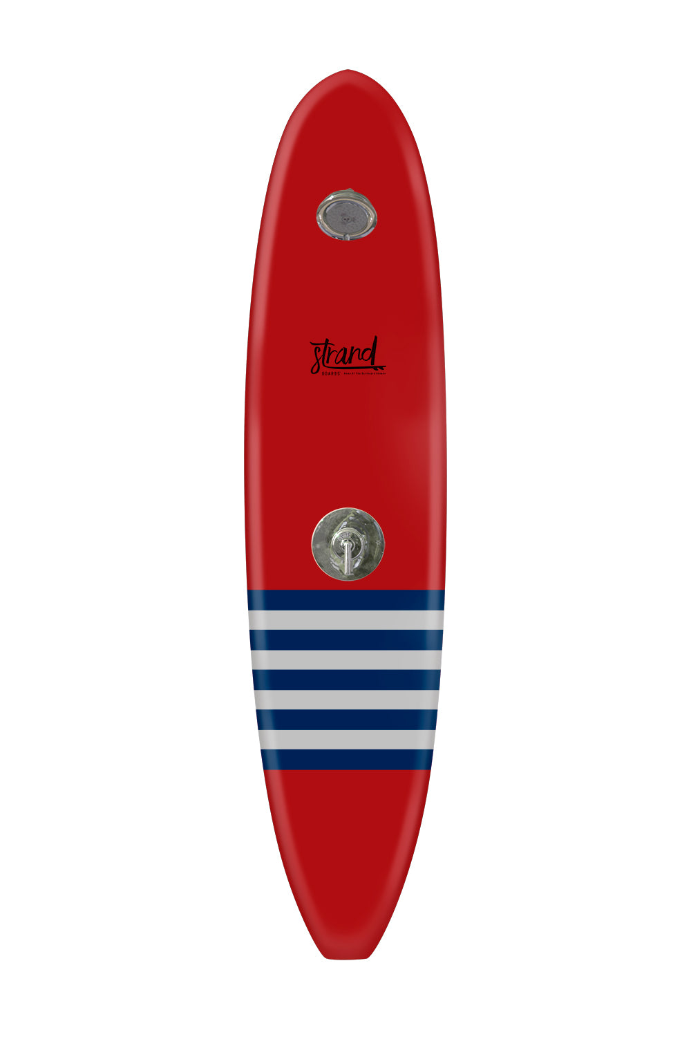Strand Boards® | Strand Series | La Jolla - Red Surfboard Outdoor Shower | Classic Component | Grey Navy