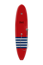 Strand Boards® | Strand Series | La Jolla - Red Surfboard Outdoor Shower | Sole Component | Grey Navy