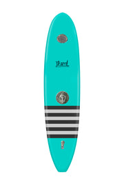 Strand Boards® | Strand Series | La Jolla - Turquoise Surfboard Outdoor Shower | Elite Component | Grey Charcoal