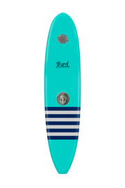 Strand Boards® | Strand Series | La Jolla - Turquoise Surfboard Outdoor Shower | Classic Component | Grey Navy