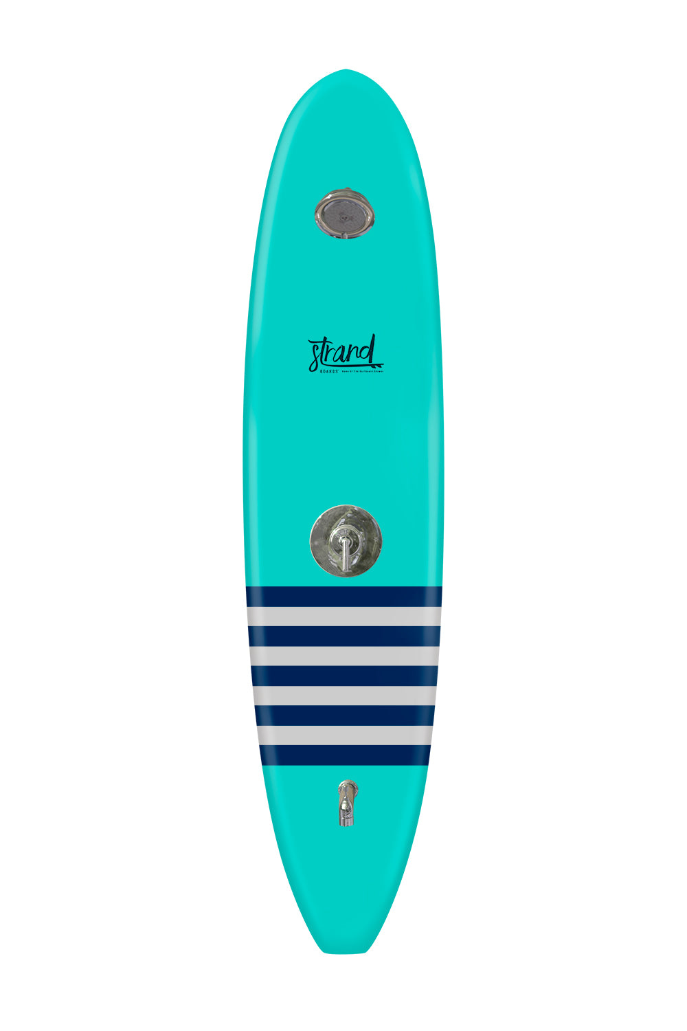Strand Boards® | Strand Series | La Jolla - Red Surfboard Outdoor Shower | Elite Component | Grey Navy