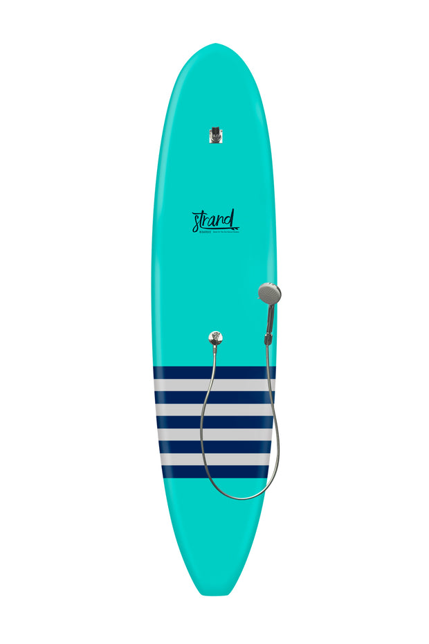 Strand Boards® | Strand Series | La Jolla - Red Surfboard Outdoor Shower | Sole Component | Grey Navy
