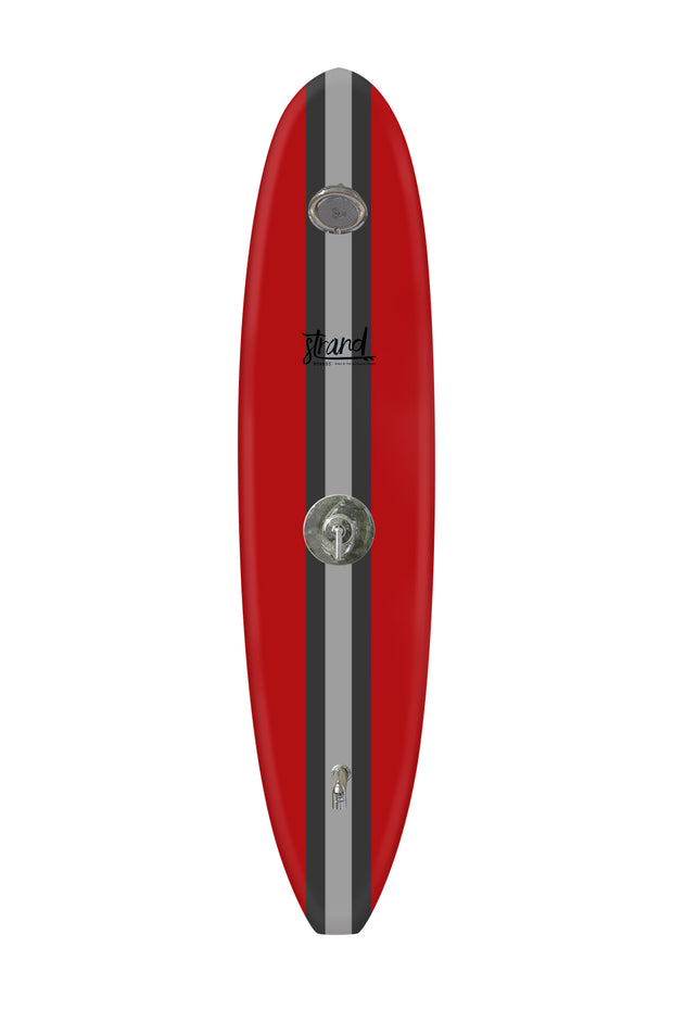 Strand Boards® | Strand Series | Laguna - Red Surfboard Outdoor Shower | Elite Component
