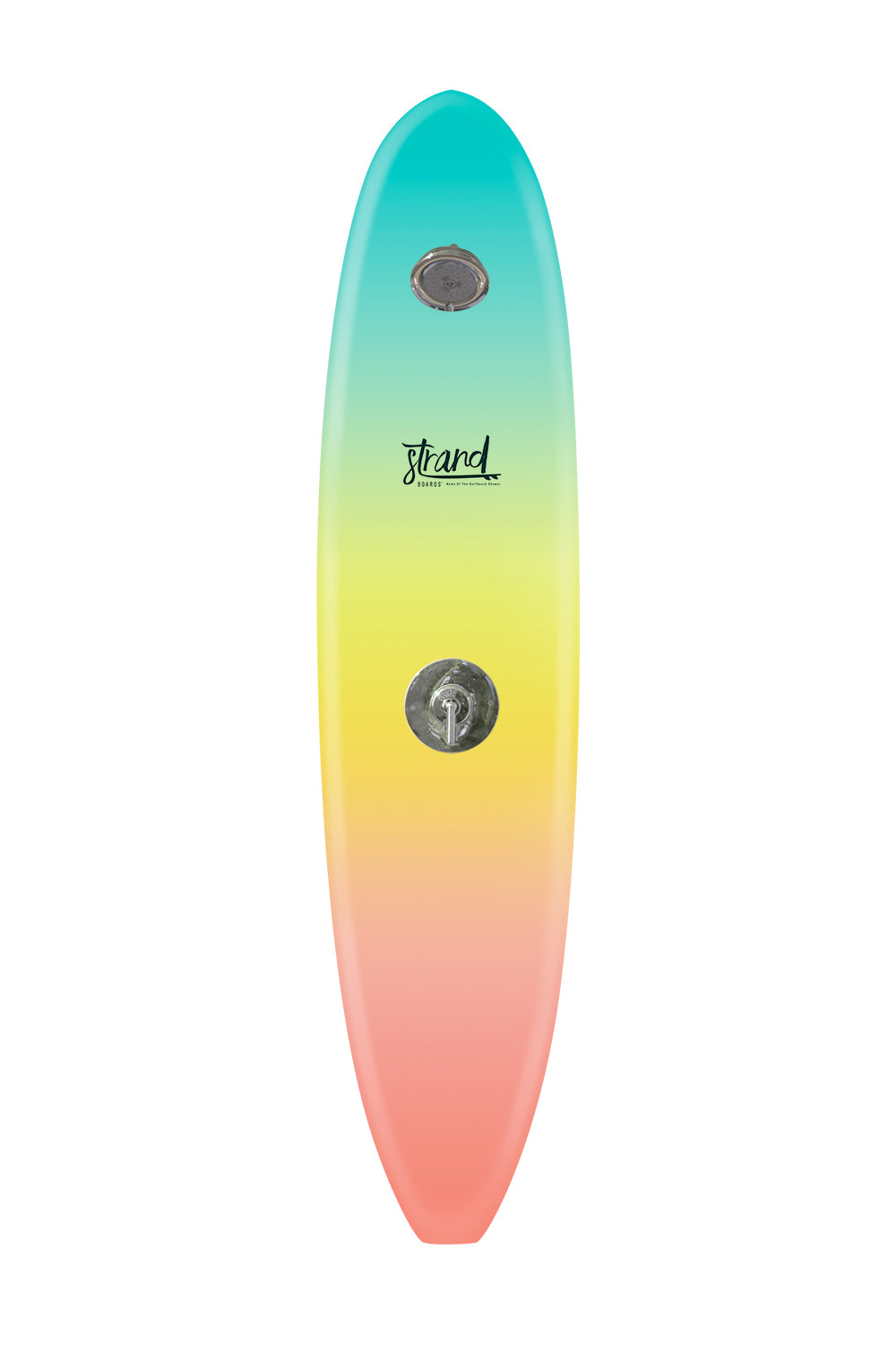 Strand Boards® | Strand Series | Varna Outdoor Surfboard Shower in Turquoise, Yellow, Flamingo | Classic Component 