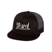 Strand Boards® | Trucker Hat - Curved Bill | Black | Threads