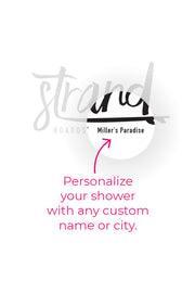 Strand Boards® | Strand Series | La Jolla - Red Surfboard Shower | Personalization